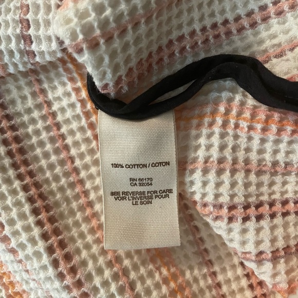 Free People Waffle Knit Full Zip Lightweight Jacket Size M - Picture 9 of 11